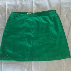 Green Denim BDG skirt